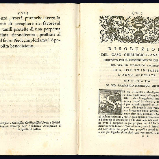 Risoluzione d'un caso chirurgico-anatomico.