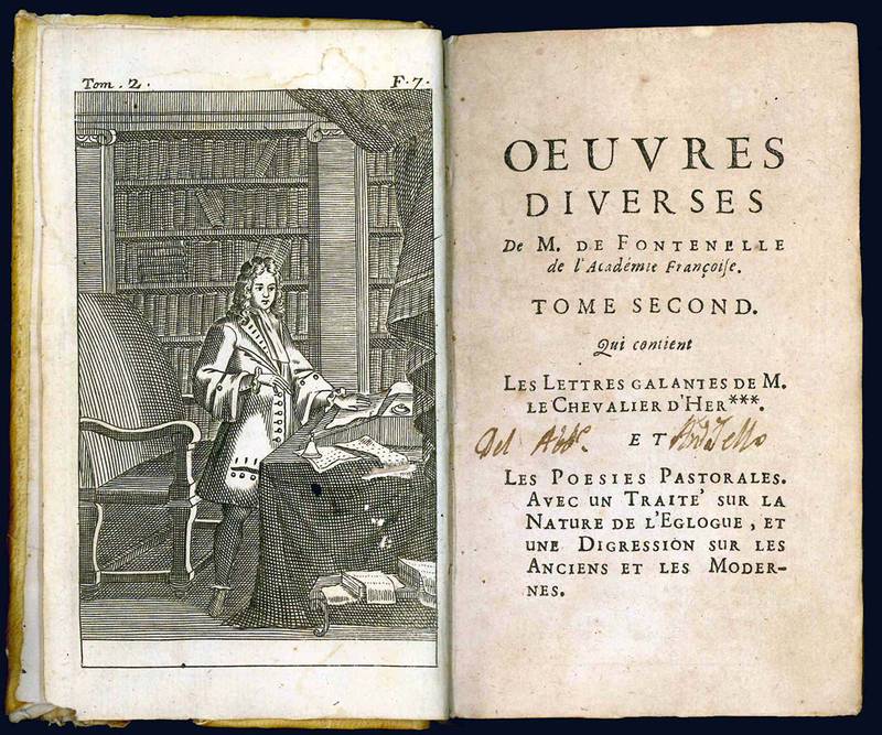 Oeuvres diverses de M. de Fontenelle.