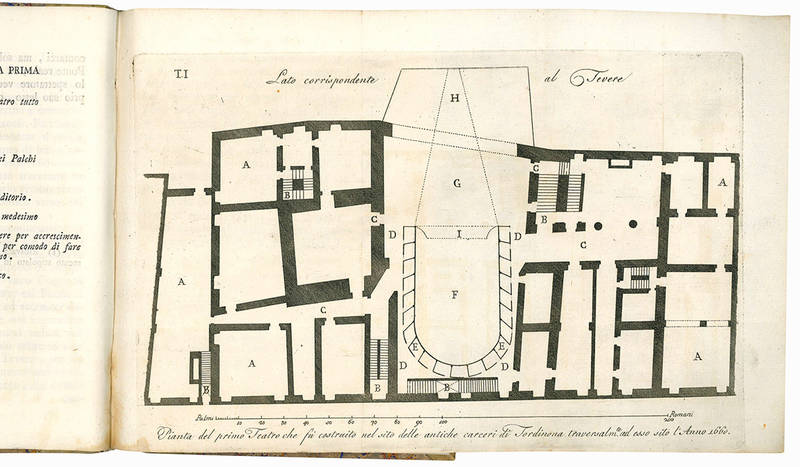 Descrizione istorica del teatro di Tor di Nona di Felice Giorgi architetto camerale dedicata a sua eccellenza il signor d. Pietro Gabrielli patrizio romano principe di Prossedi, Roccasecca, Pisterzo &c. &c.