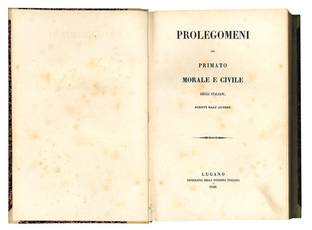 Prolegomeni del primato morale e civile degli italiani scritti dall'autore.