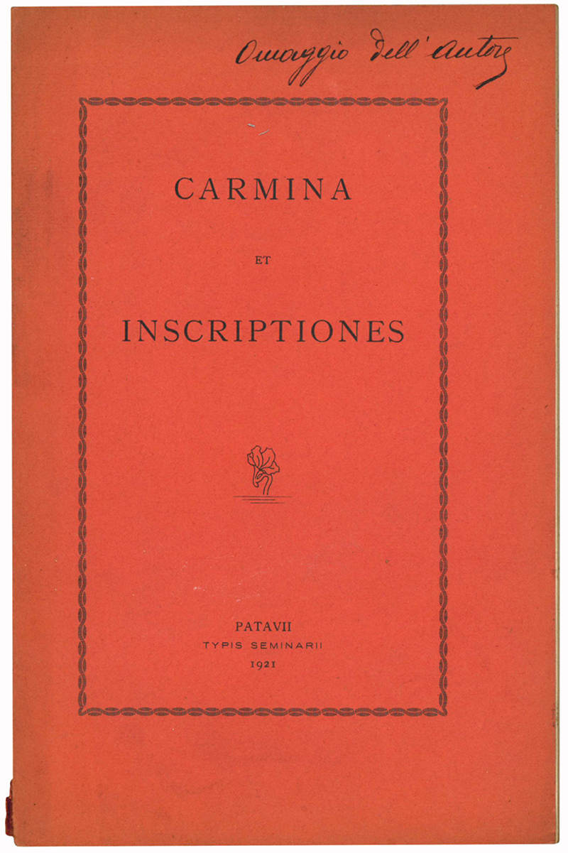 Carmina et inscriptiones.