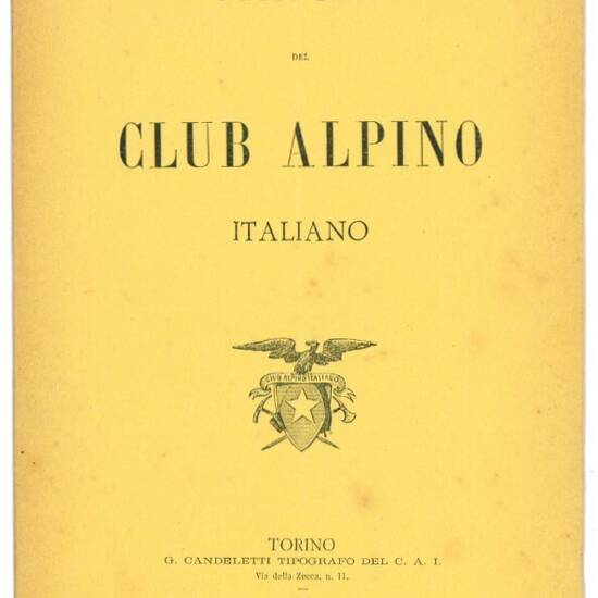 Statuto del Club Alpino Italiano.