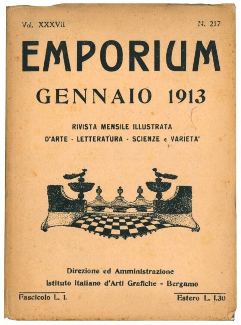 Emporium: rivista mensile illustrata d'arte, letteratura, scienze e varietà. Vol. XXVII, Gennaio 1913.