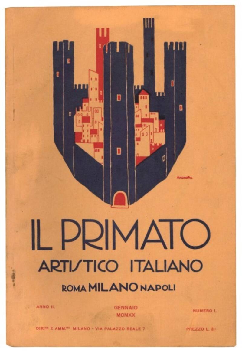 Il primato artistico italiano. Rivista mensile. 19 numeri.