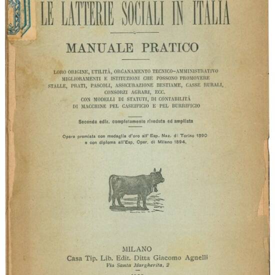 Le latterie sociali in Italia: manuale pratico.