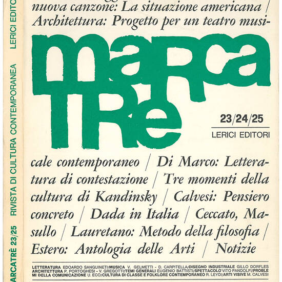 Marcatrè. Rivista di cultura contemporanea. Nos. 1 (November 1963) - 60 (July 1970) [of 66].