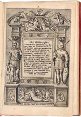 Les genealogies, et anciennes descentes des forestiers et comtes de Flandre, avec brieves descriptions de leurs vies et gestes [...], par Corneille Martin, Zelandoys, et ornees de portraicts [...] trovues es plus anciens tableaux, par Pierre Balthasar, et