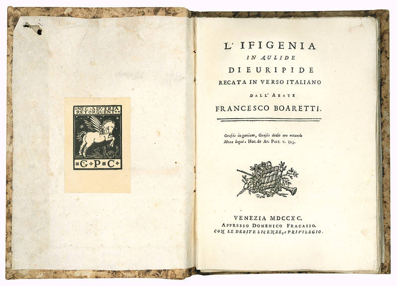 L’Ifigenia in Aulide di Euripide recata in verso italiano dall’abate Francesco Boaretti