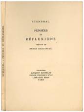 Pensées et réflexions. Préface de Henri Martineau.