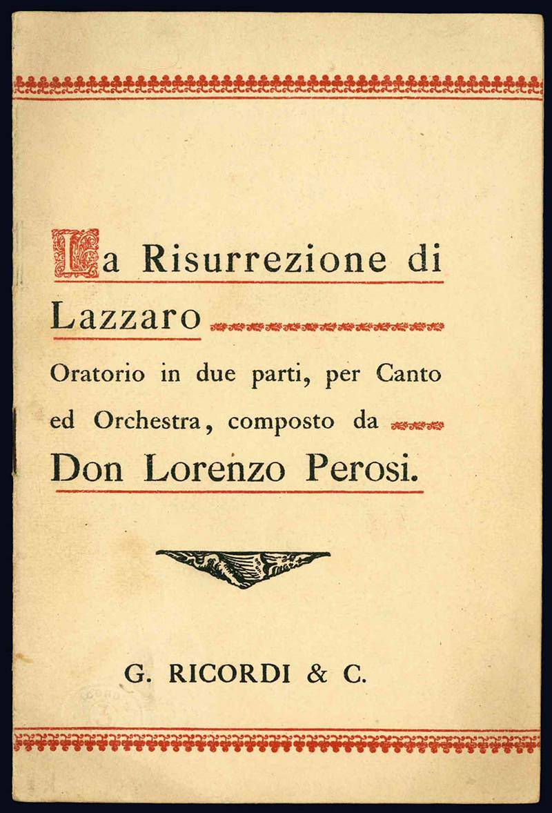 La Risurrezione di Lazzaro.