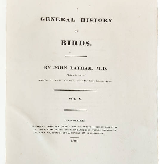 A General History of Birds. Vol. I [-X]