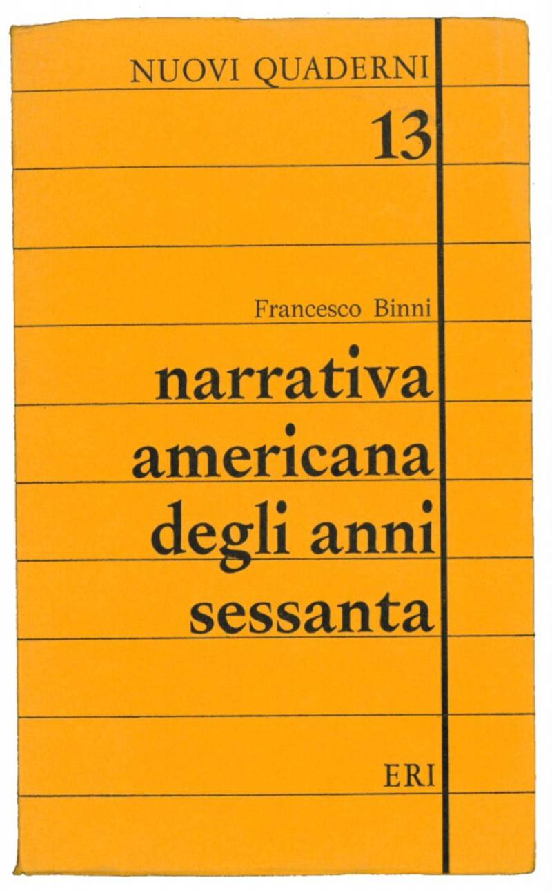 Narrativa americana degli anni sessanta.