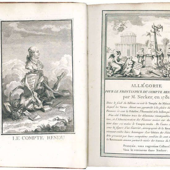 Compte rendu au Roi par M. Necker Directeur général des Finances Au mois de Janvier 1781. Imprimé par ordre de sa Majesté