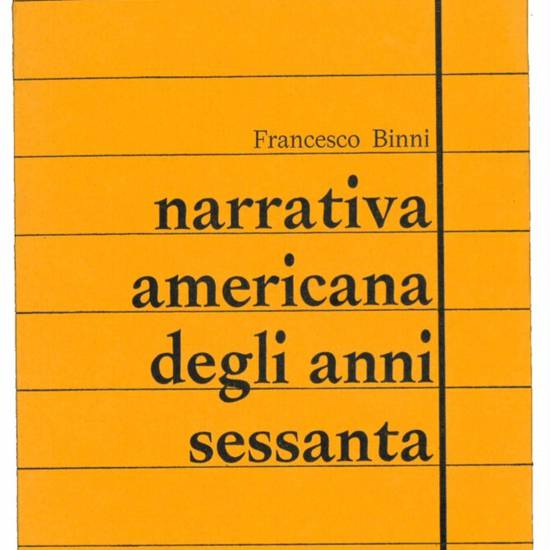 Narrativa americana degli anni sessanta.