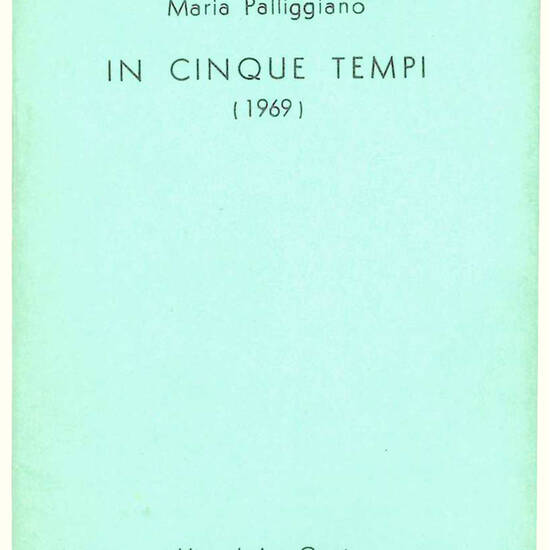 In cinque tempi (1969).