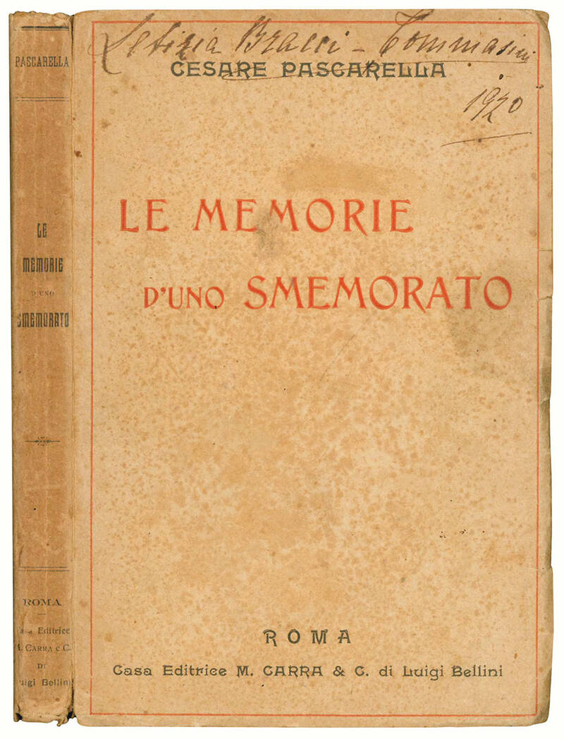 Le memorie d'uno smemorato.