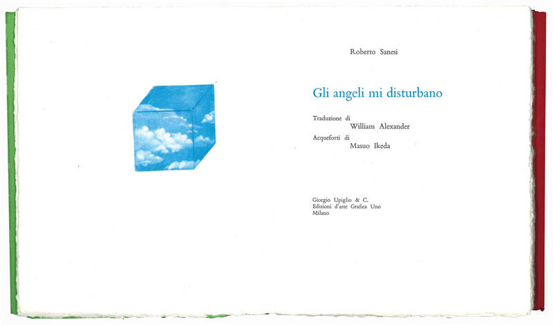 Gli angeli mi disturbano. Traduzione di William Alexander; acqueforti di Masuo Ikeda.