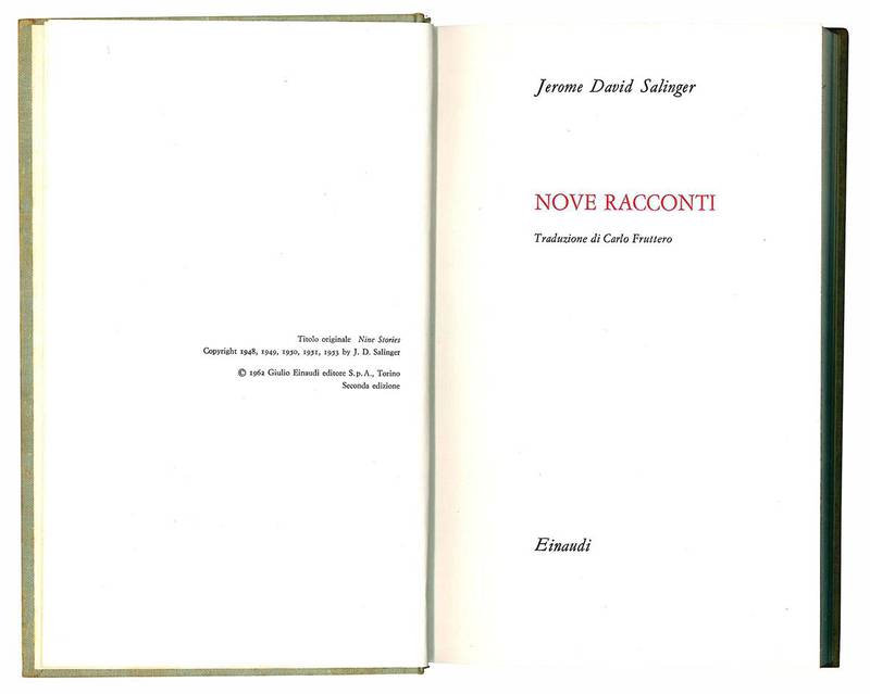 Nove racconti. Traduzione di Carlo Fruttero.