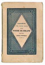 Saggio d'una versione italiana delle poesie di Uhland dell'abate Nicola Negrelli.