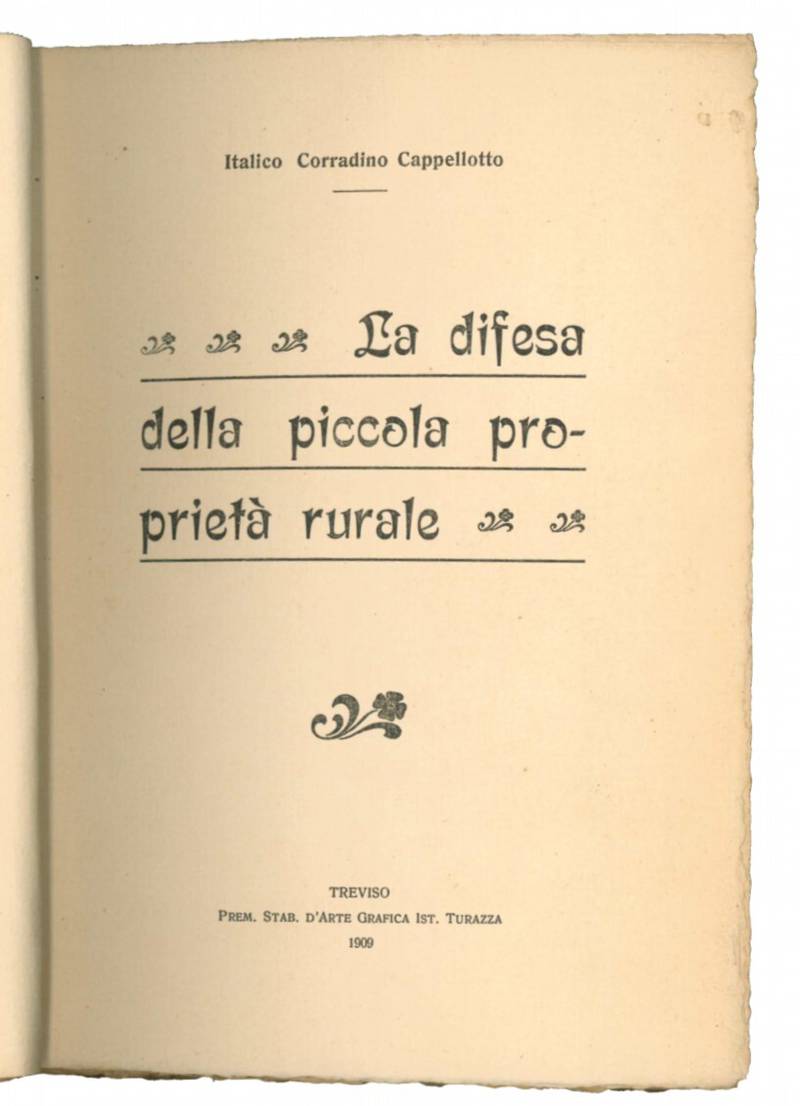 La difesa della piccola proprietà rurale.