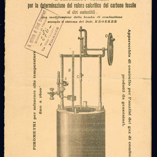 Calorimetro di Berthelot - Mahler.