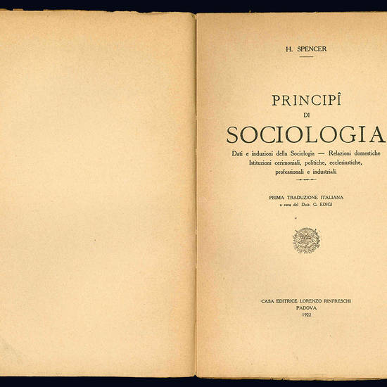 Principi di sociologia.