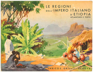 Le regioni dell'Impero italiano d'Etiopia. Atlantino geografico traforato con 18 carte a colori e testo illustrativo. Metodo prof. G. De Agostini.