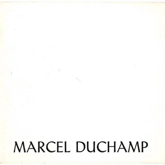 Marcel Duchamp. Grafica e ready-made.