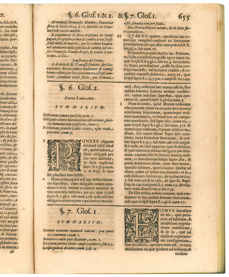 Tractatus de commerciis, et cambio. In quo non minus opportunè, quàm iuxta occasionem copiosè tractatur de mora, interesse, usura, solemnitate scripturae, asse in pondere, & valore, de moneta, solutionibus, oblatione, deposito, praescriptionibus, compe