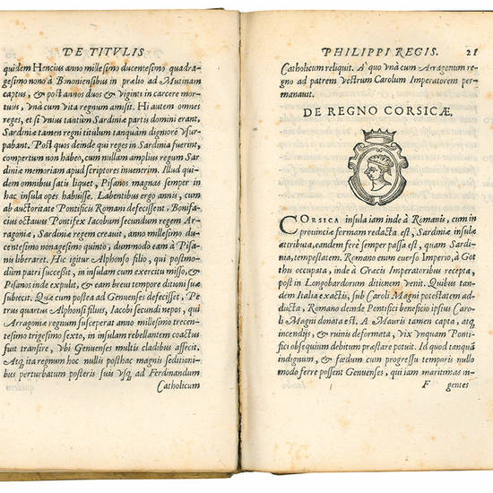 De titulis Philippi Austrij regis catholici liber. Atque in ipsas titulorum successiones tabulae. Index capitum