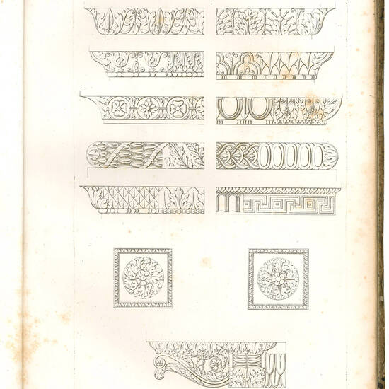 Nuovo corso d'architettura civile dedotta dai migliori monumenti greci, romani, e italiani del Cinquecento da Antonio Ginesi.