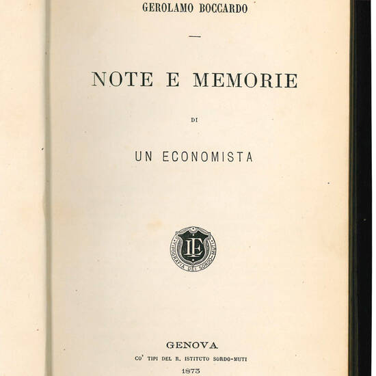 Note e memorie di un economista.