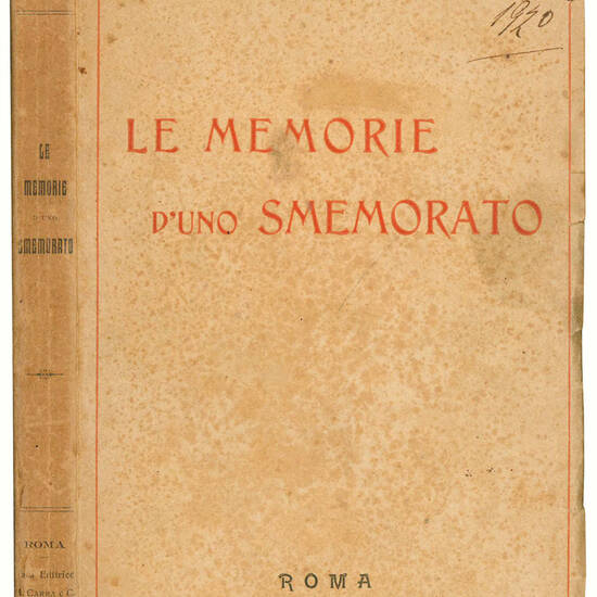 Le memorie d'uno smemorato.