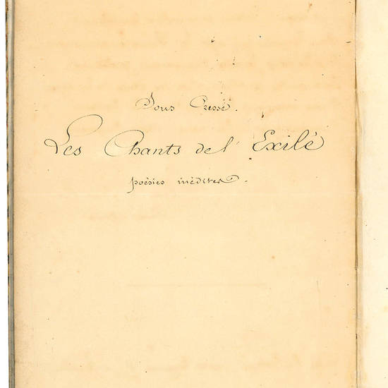 A SM. NAPOLEON III, Le 13 Juin 1857. Lettera manoscritta in francese.