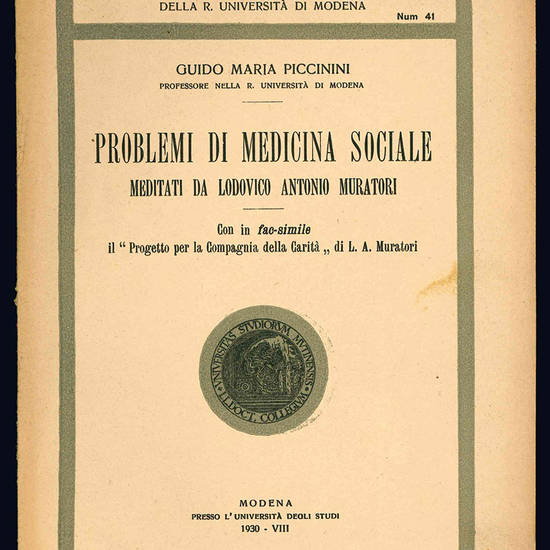 Problemi di medicina sociale.