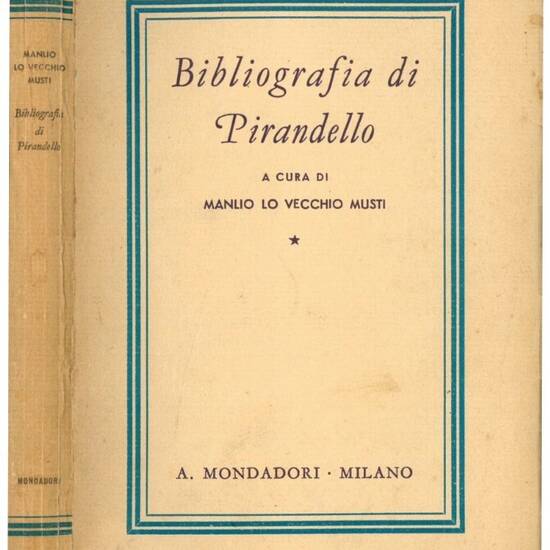 Bibliografia di Pirandello.