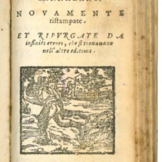 Arcadia di M. Iacopo Sannazaro. Nuouamente ristampata, & ricorretta; & ornata di alcune annotationi da Tomaso Porcacchi. Con la vita dell'autore descritta dal medesimo, & la dichiaratione delle voci oscure, che sono nell'opera.