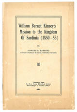 William Burnet Kinney's Mission to the Kingdom of Sardinia (1850-53).