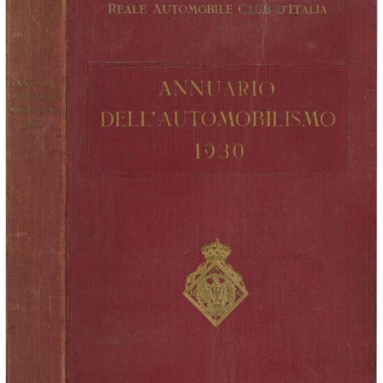 Annuario dell'automobilismo: 1930.