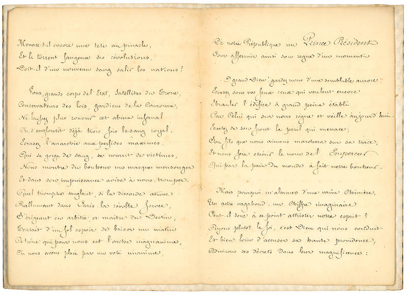 Lettera manoscritta a S. M. Napoleon III.