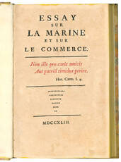 Essay sur la marine et sur le commerce.