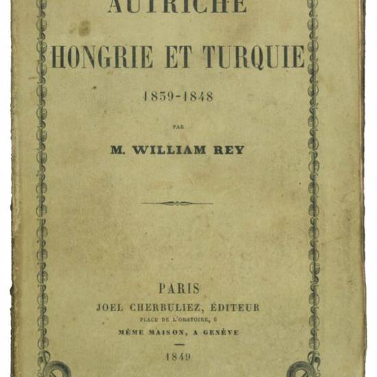 Autriche hongrie et turquie: 1839-1848.