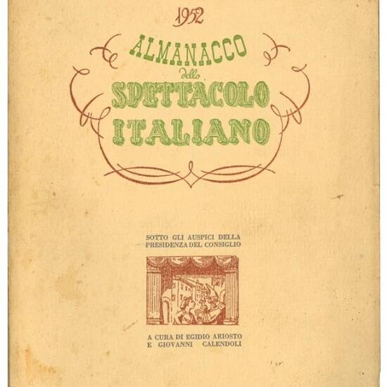 Almanacco dello spettacolo italiano.