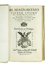 Al magnanimo signor Cosimo dei Medici Principe di buona volontade. Il terzo libro de le lettere