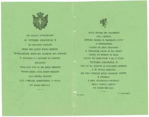 Raccolta comprendente complessivamente 55 pezzi tra documenti manoscritti, dispacci telegrafici, manifesti, proclami e pamphlet a stampa riguardanti i moti risorgimentali ad Arezzo e dintorni tra il 1848 e il 1861