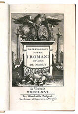 Osservazioni sopra i Romani (tomo I e II). (legati con:) Osservazioni sopra i Greci.
