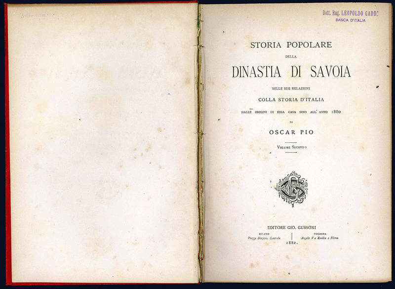 Storia popolare della dinastia di Savoia.