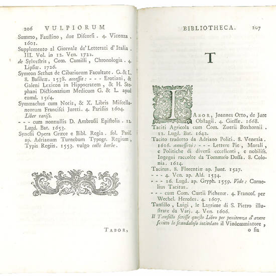 La Libreria de’ Volpi, e la Stamperia Cominiana illustrate con utili e curiose annotazioni. Avvertenze necessarie e profittevoli a’ Bibliotecarj, e agli Amatori de’ buoni libri. Opera di don Gaetano Volpi