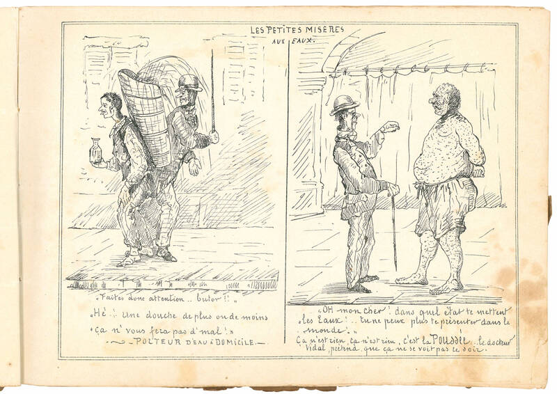 Une saison d'eaux à Aix-les-Bains. Album caricatural. Juillet 1864.