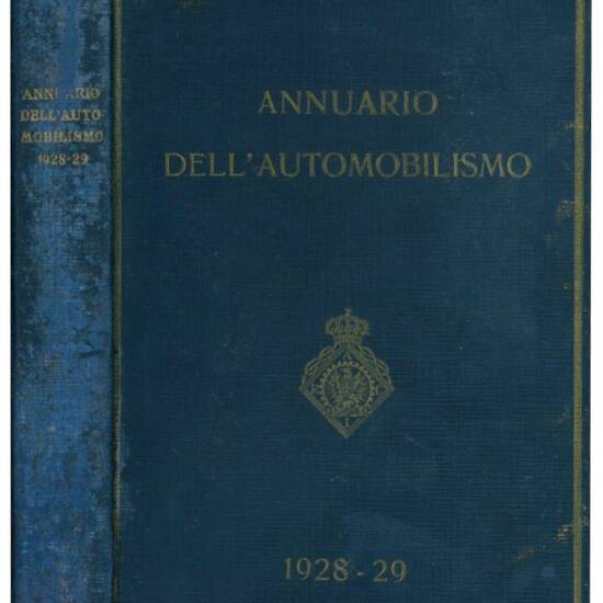 Annuario dell'automobilismo 1928-29.